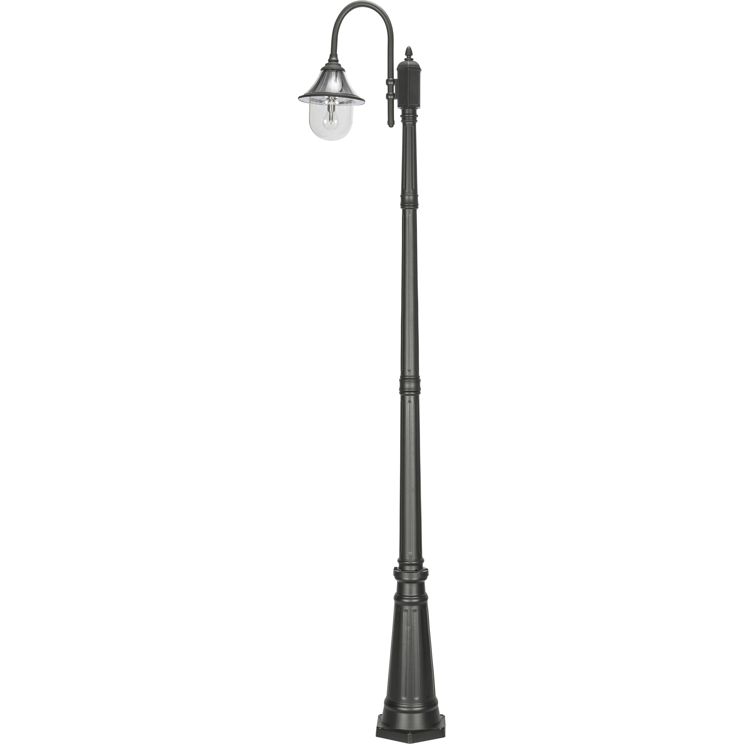 Orion 1 Light 94.63 inch Black Post Light, Solar